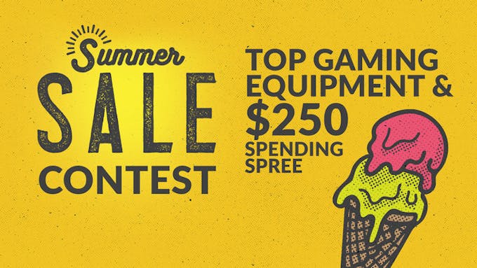 Chance to win top gaming equipment and spending spree worth over $2,100